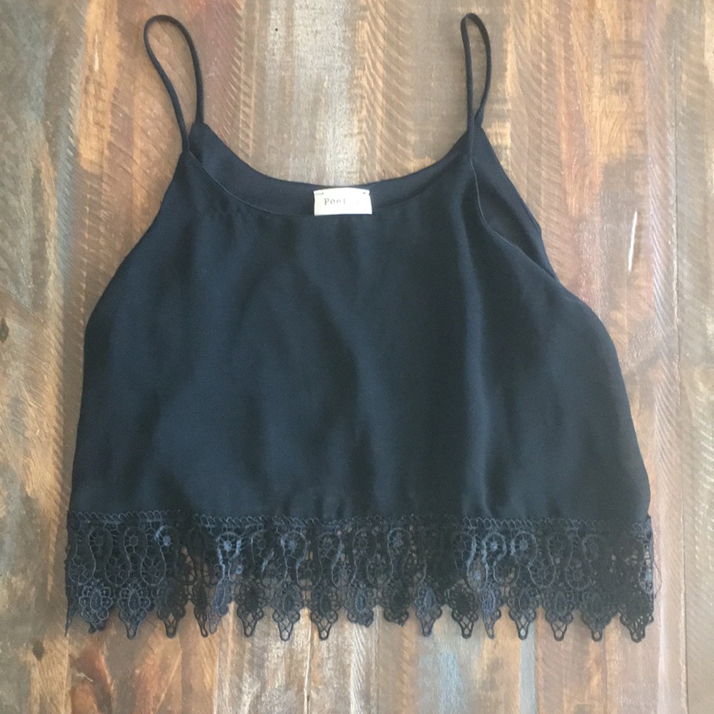 Black crop top